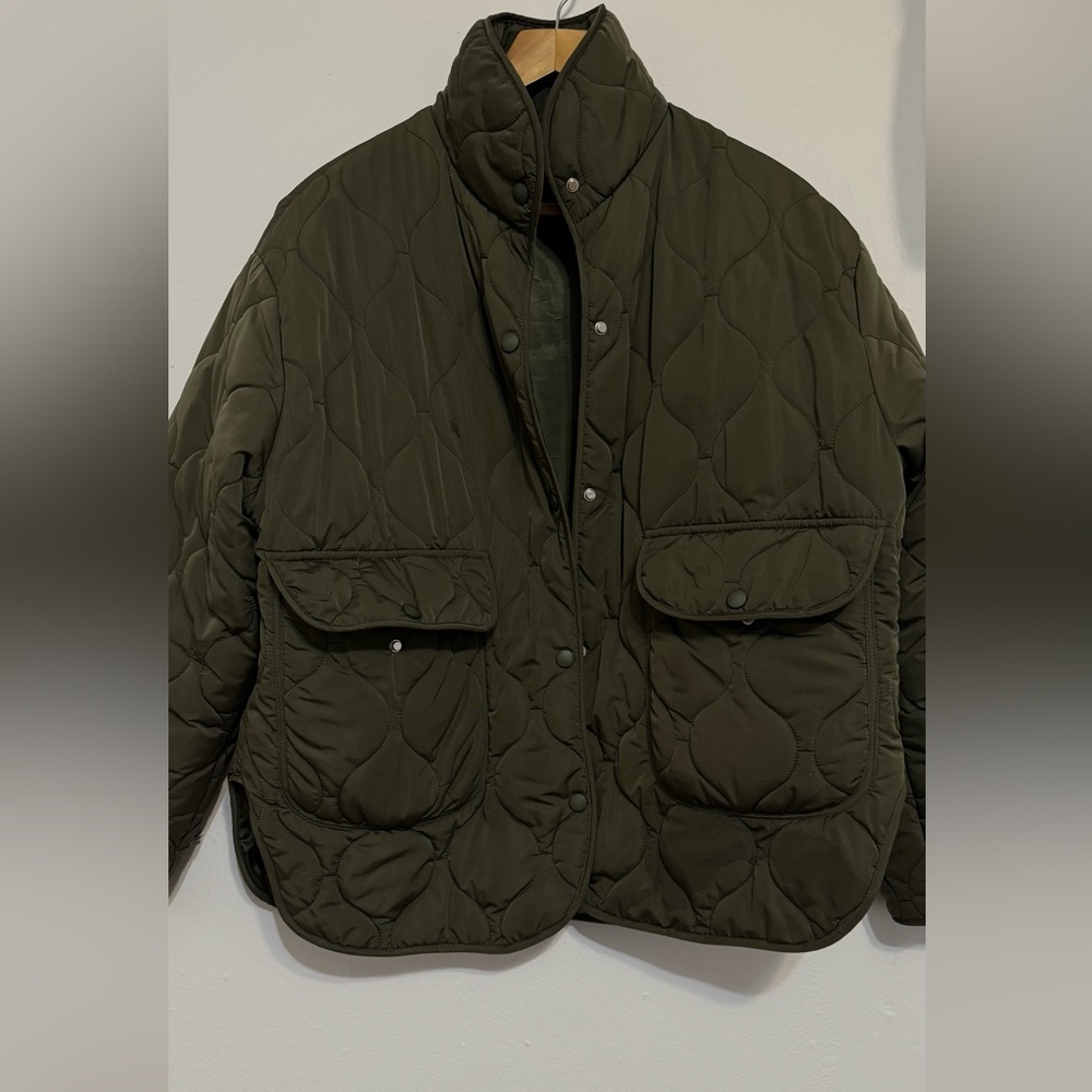 Olive Quilted Jacket